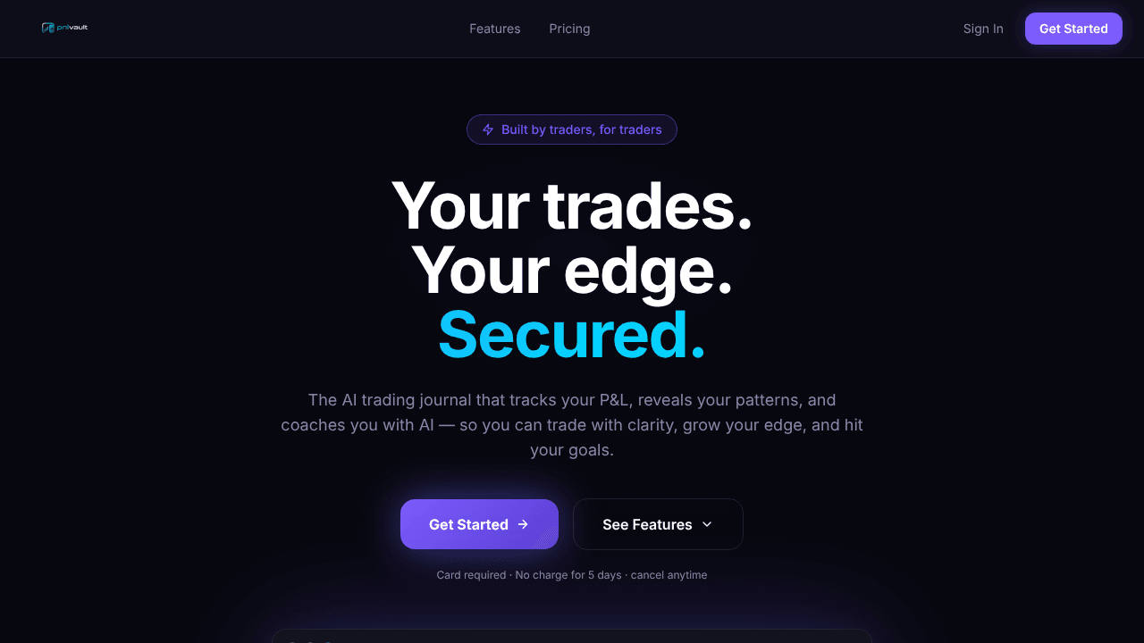 PnLVault — Professional Trading Platform