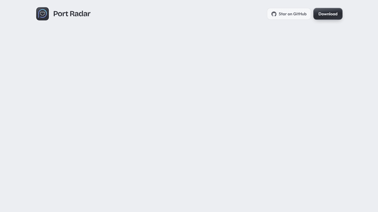 Port Radar for macOS