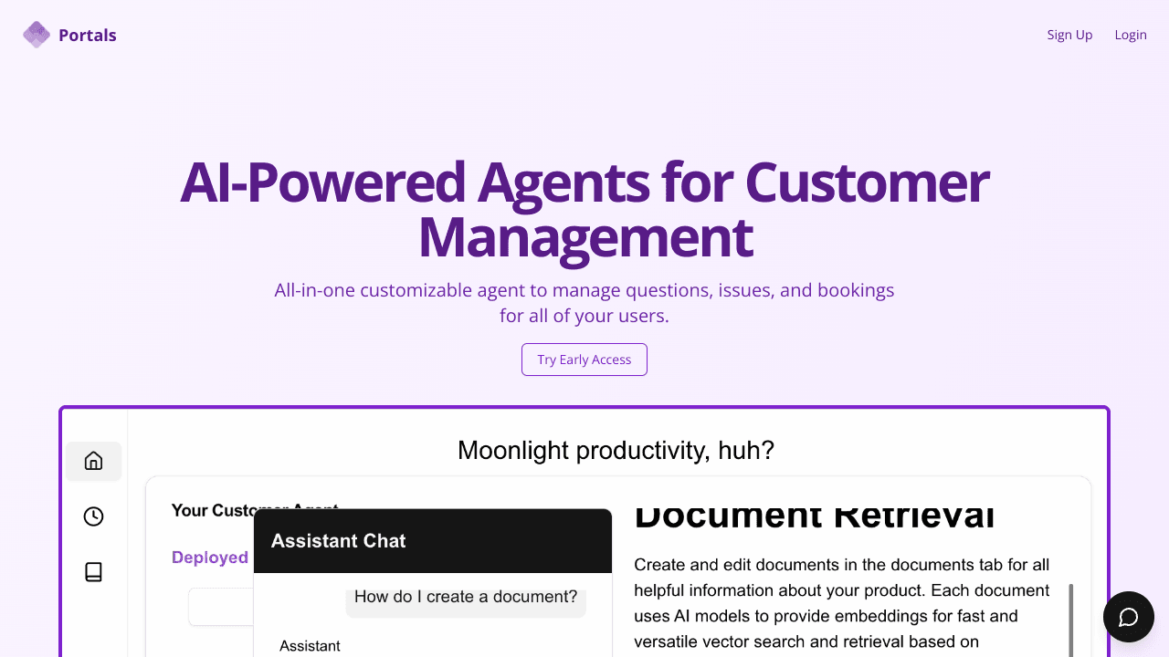 Portals AI Customer Support Agents