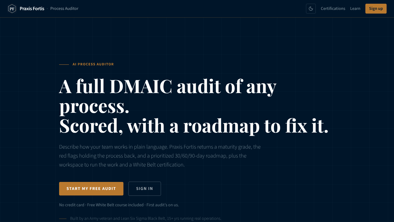 Praxis Fortis Process Auditor
