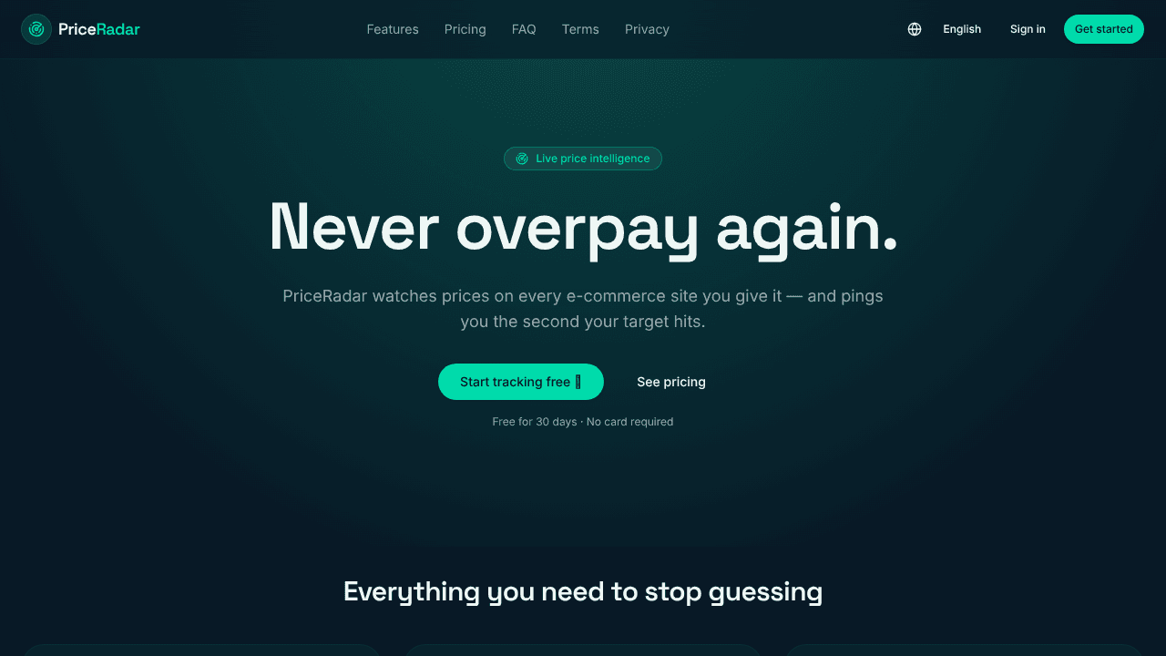 PriceRadar: Price Tracker for Any Store