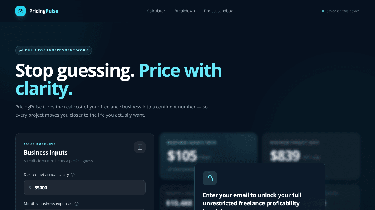 PricingPulse — Price with clarity