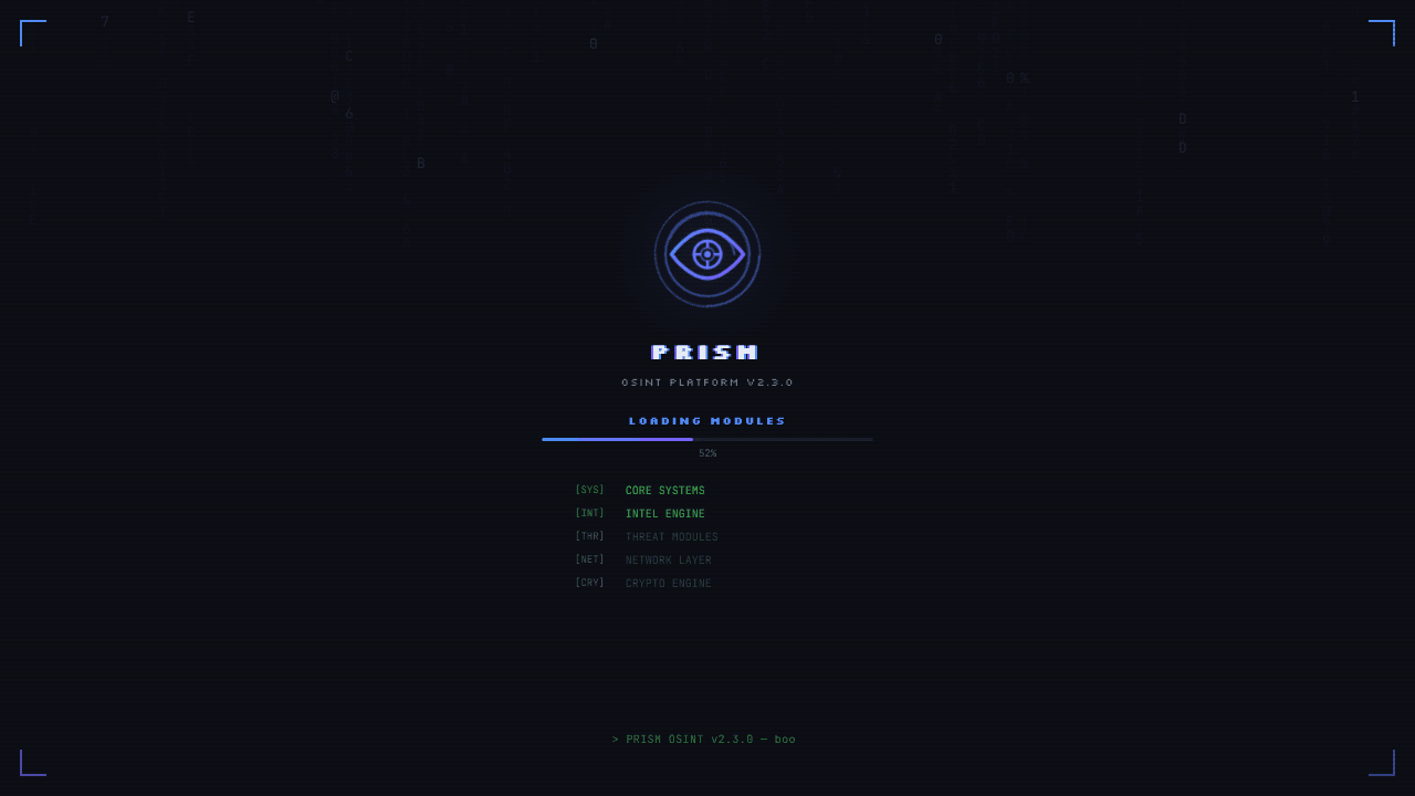 Prism - All-in-one OSINT platform