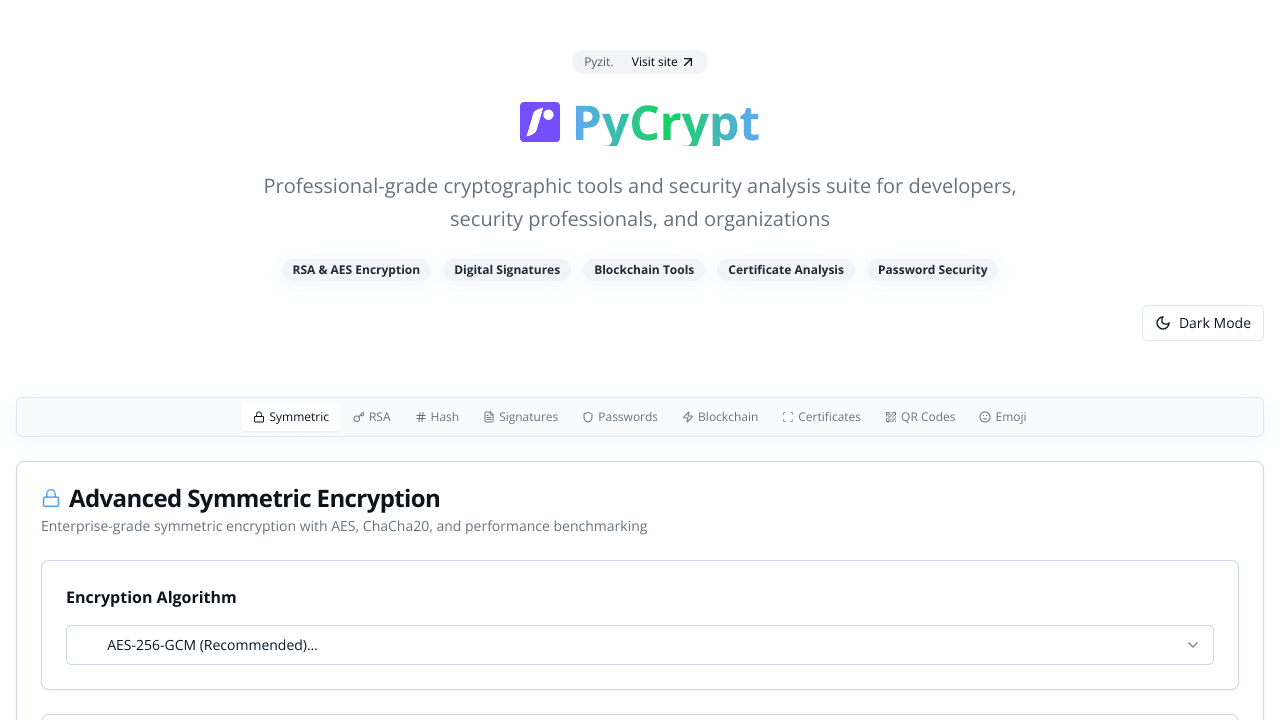 PyCrypt by Pyzit - Cryptographic Tools
