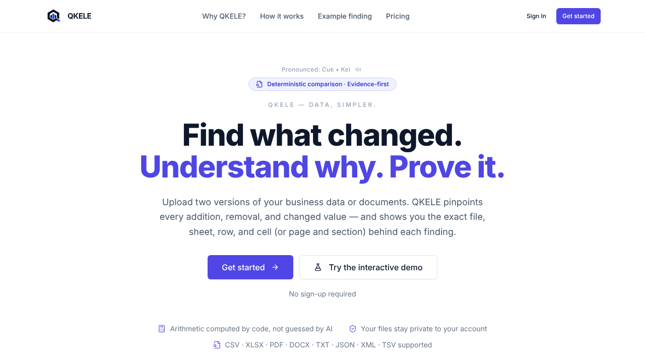 QKELE - Data, Simpler.