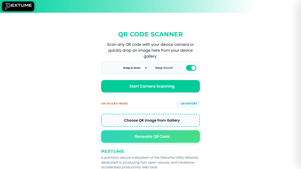 QR Code Scanner by Pextume