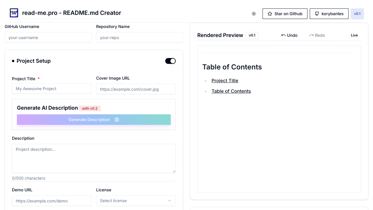 read-me.pro - Professional README.md