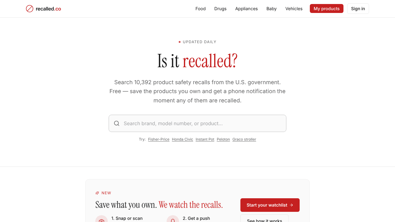 Recalled.co