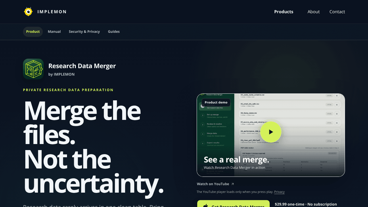 Research Data Merger