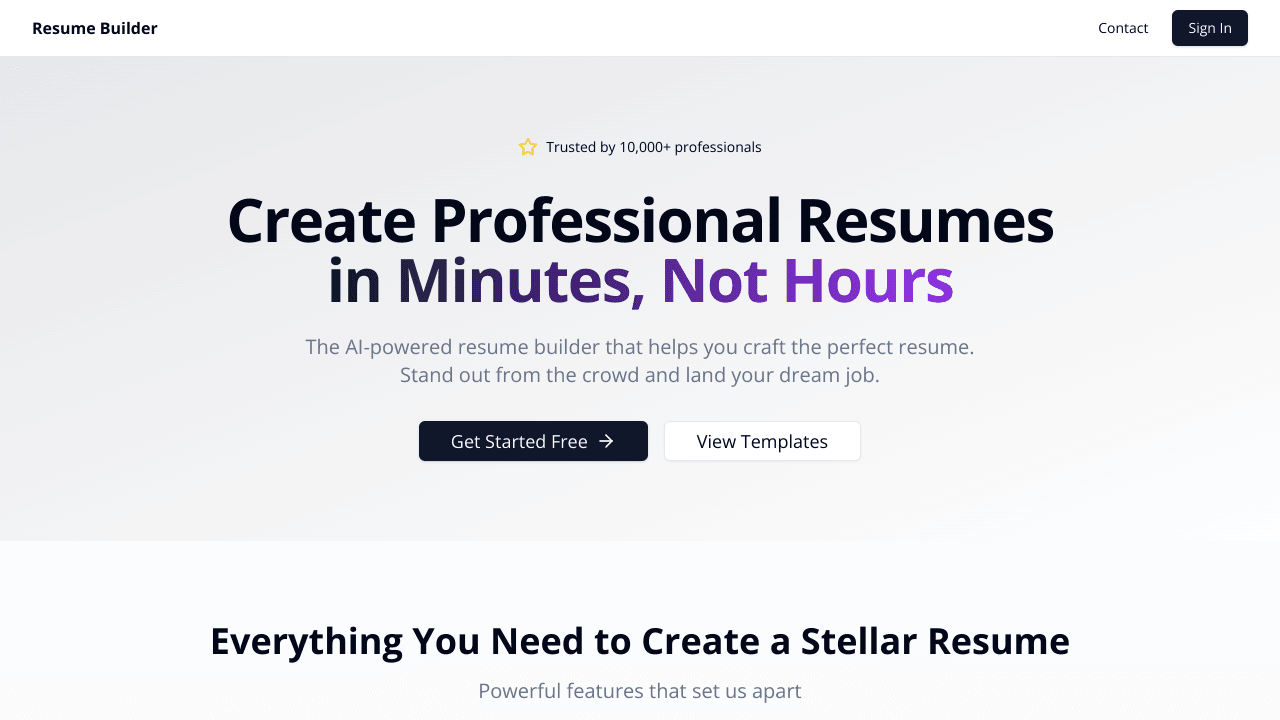 Resume Builder