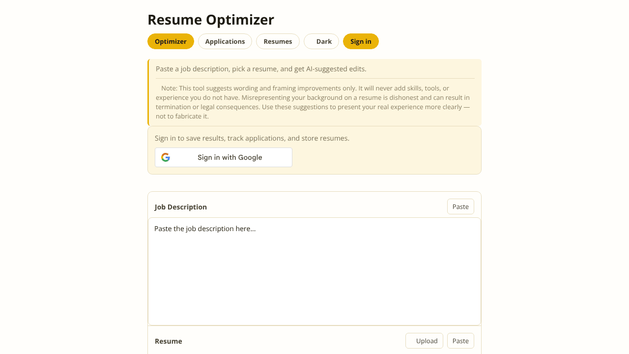 Resume Optimizer