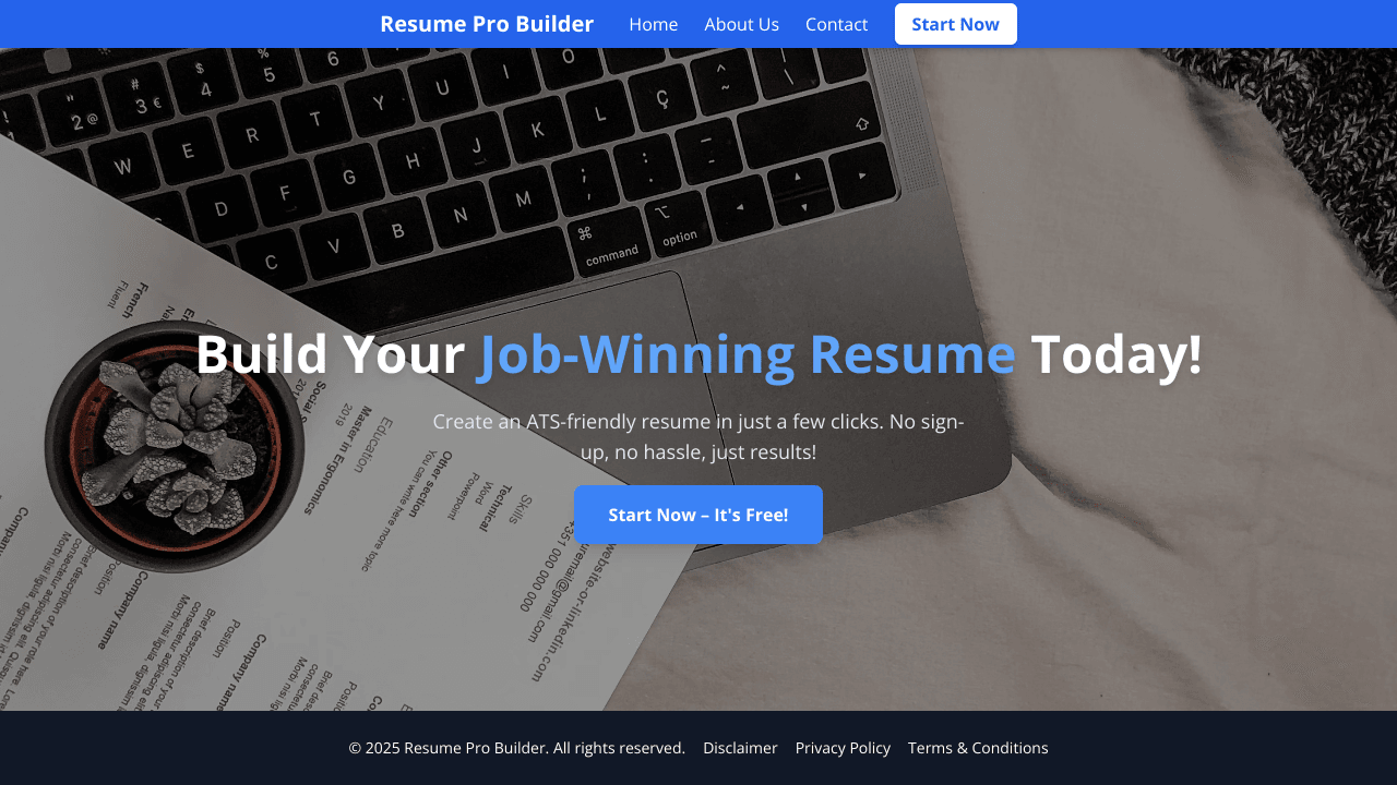 Resume Pro Builder