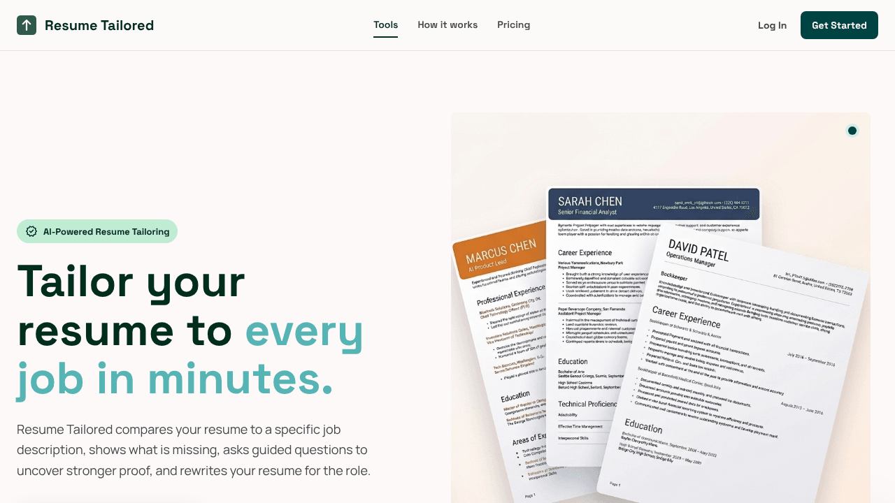 Resume Tailored