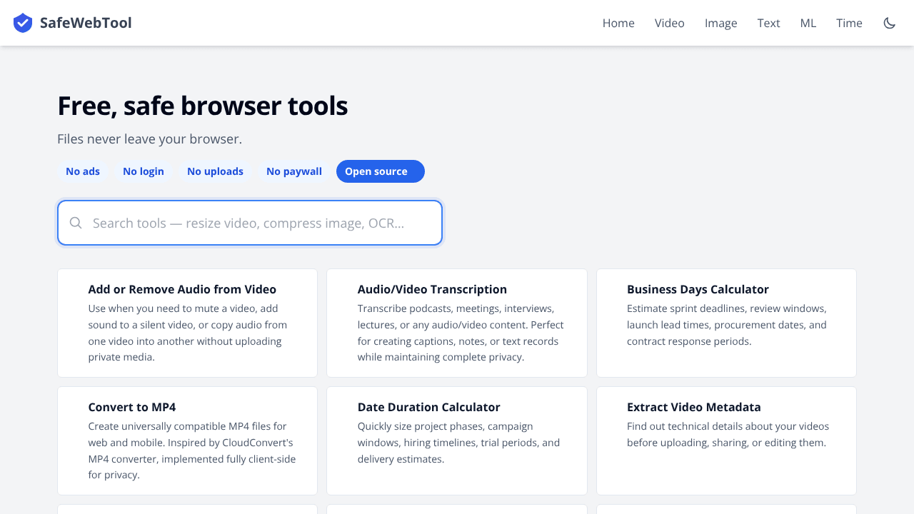 SafeWebTool