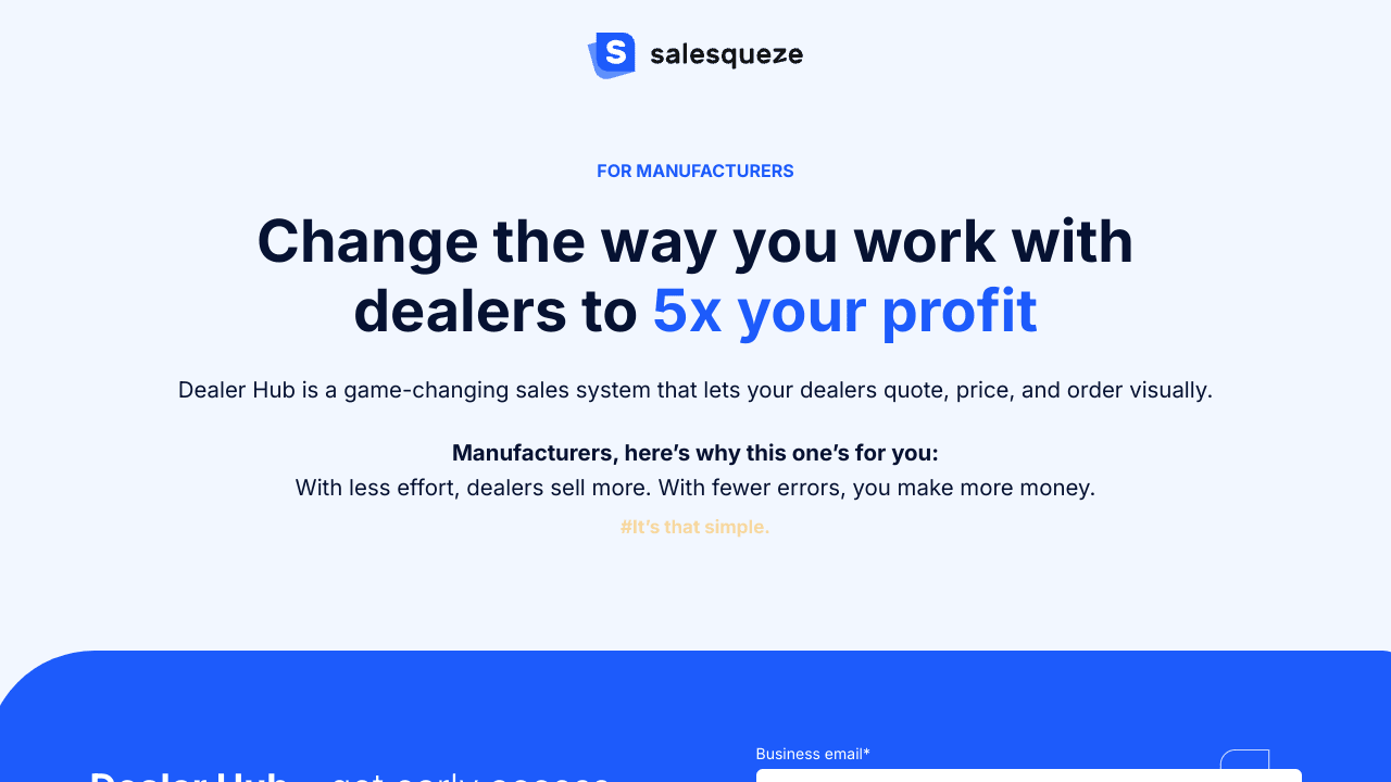 SaleSqueze Dealer Hub