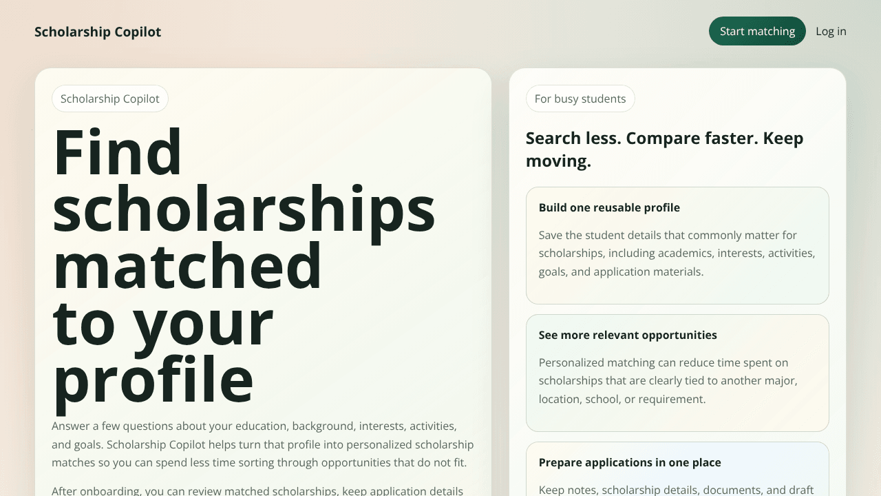 Scholarship Copilot