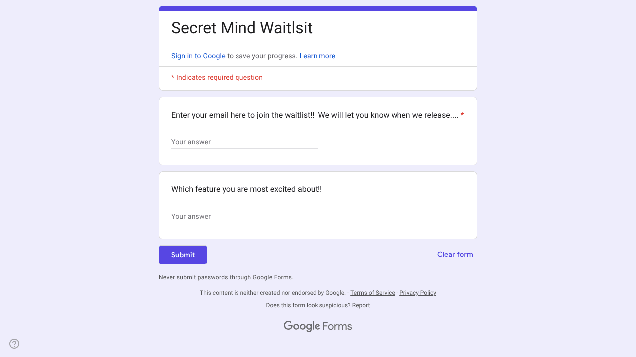 Secret Mind