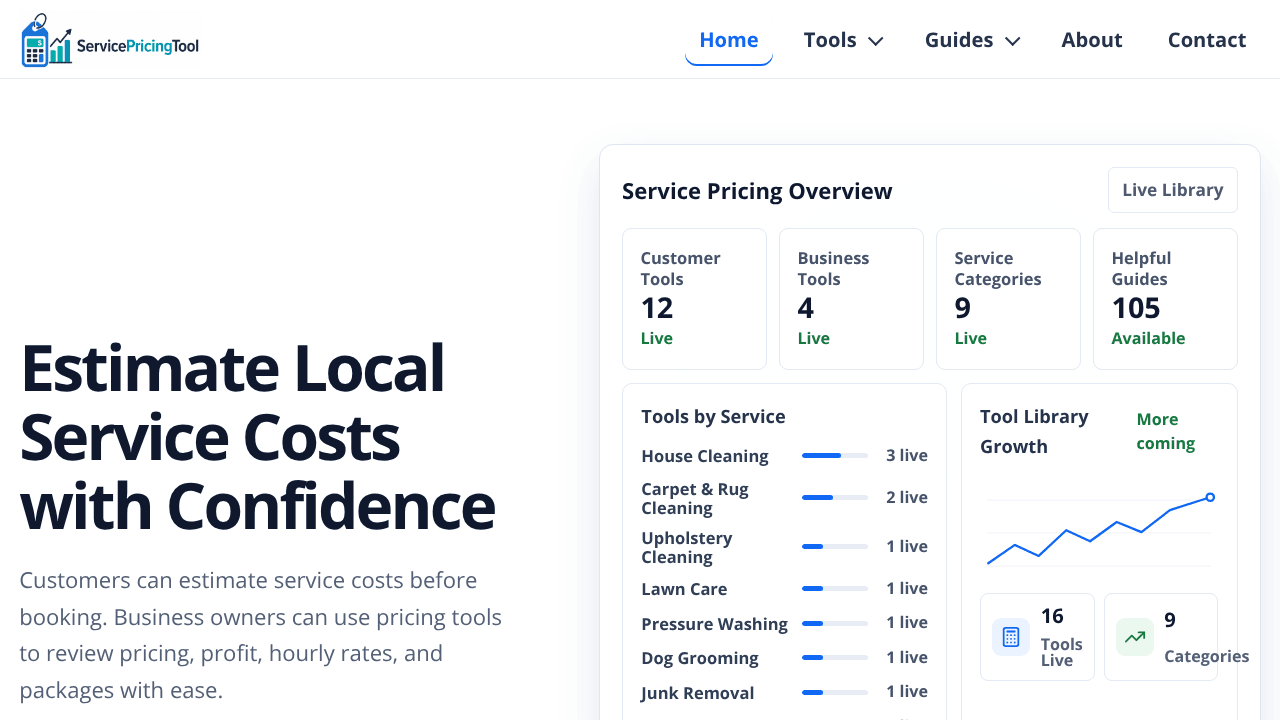 Service Pricing Tool