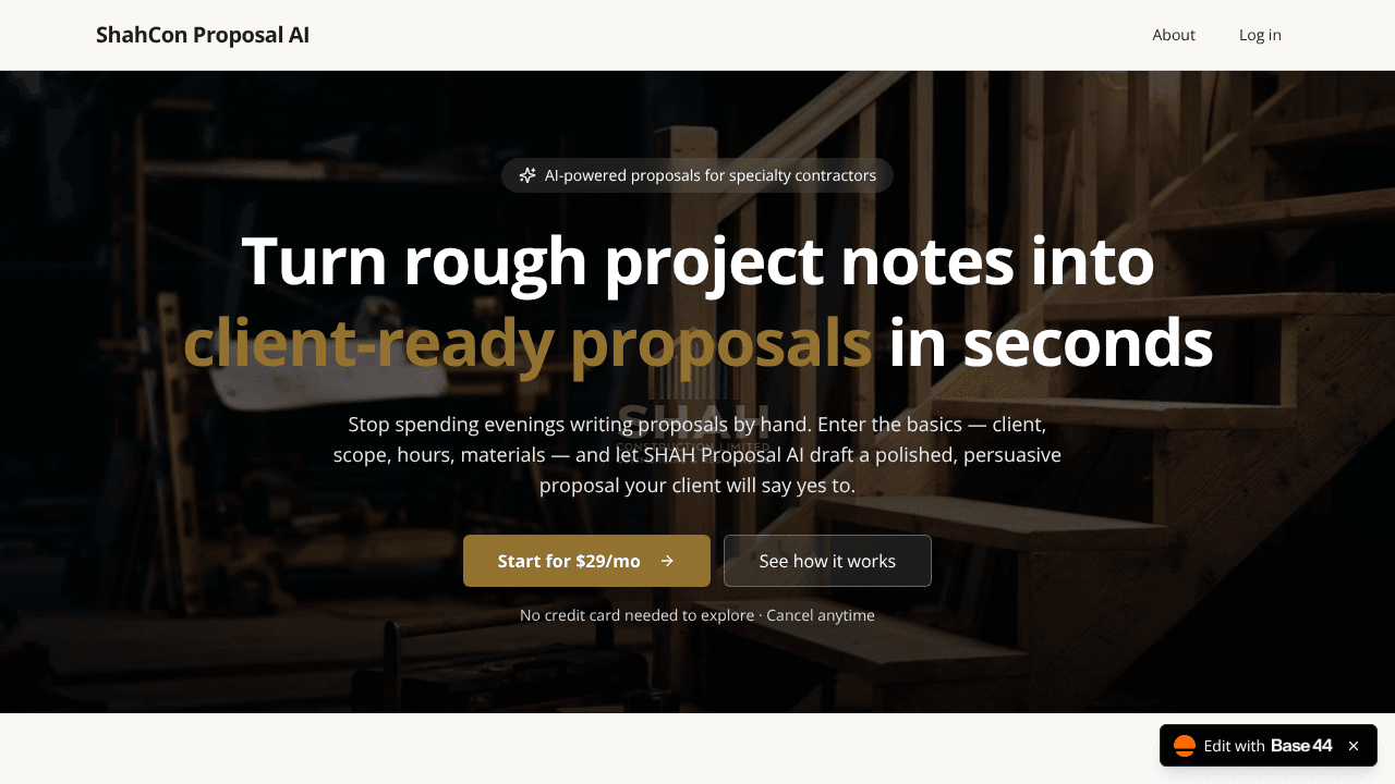 ShahCon Proposal Ai