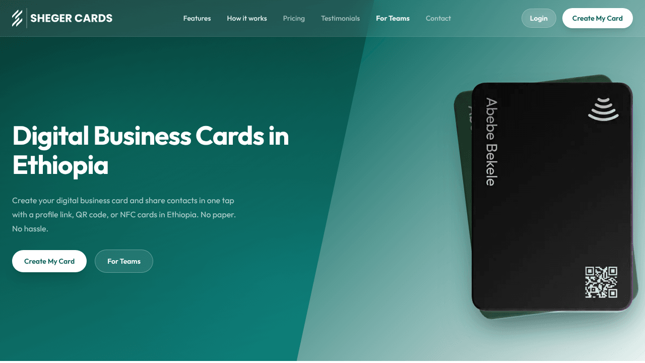 Sheger Cards