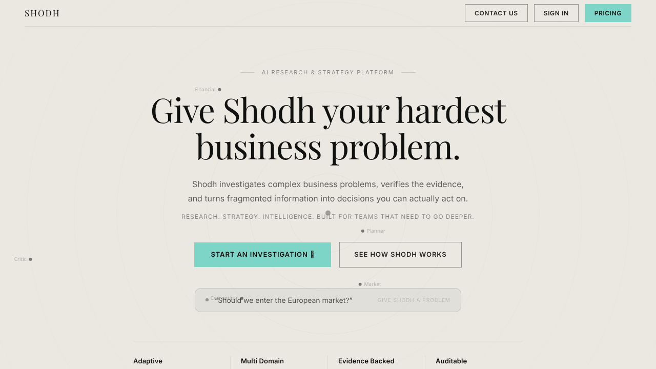 SHODH — Autonomous Research Intelligence