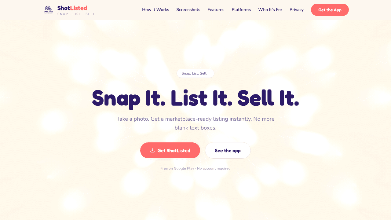 ShotListed -AI