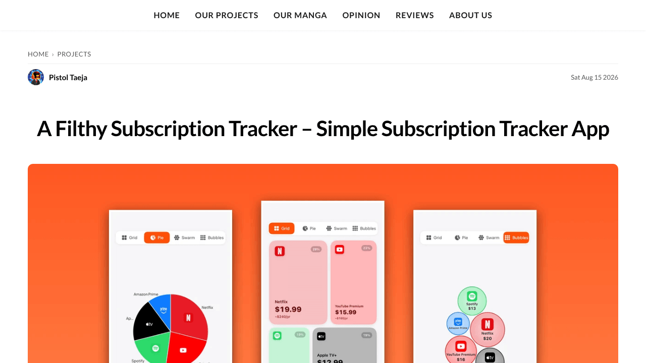 Simple Subscription Tracker