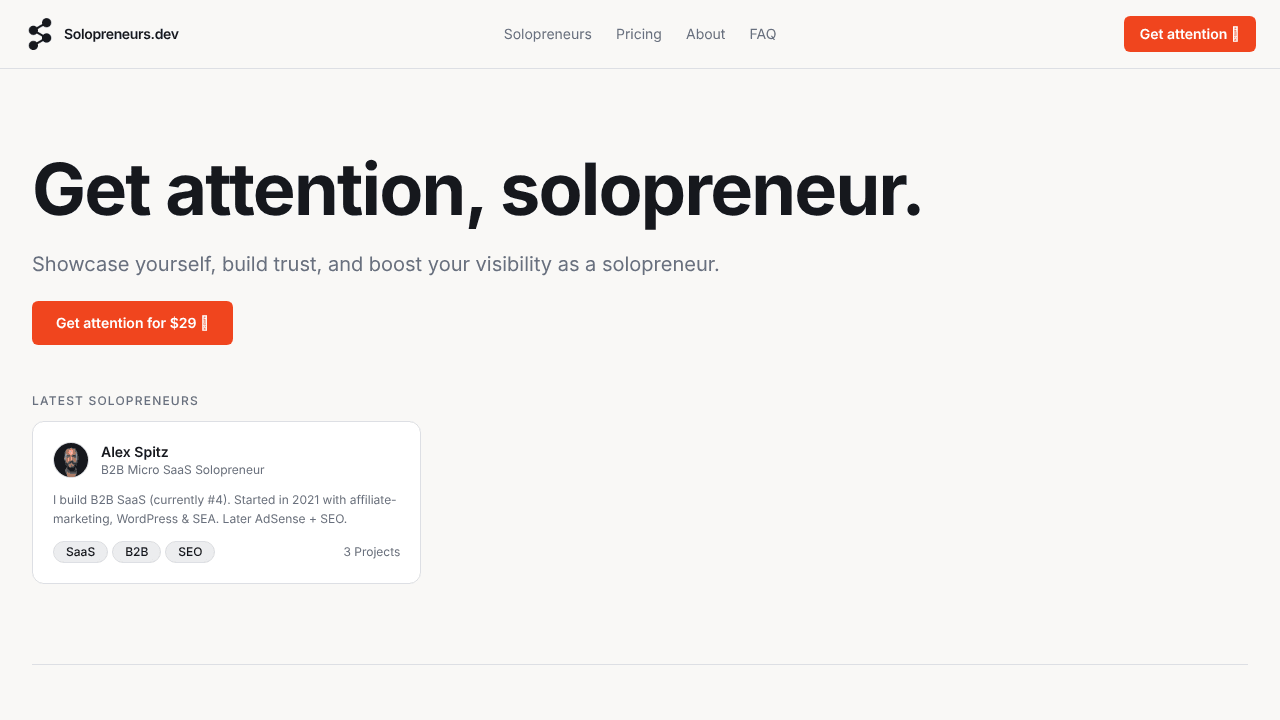 Solopreneurs.dev