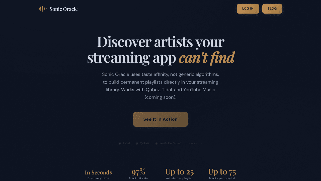 Sonic Oracle, Music Discovery Engine