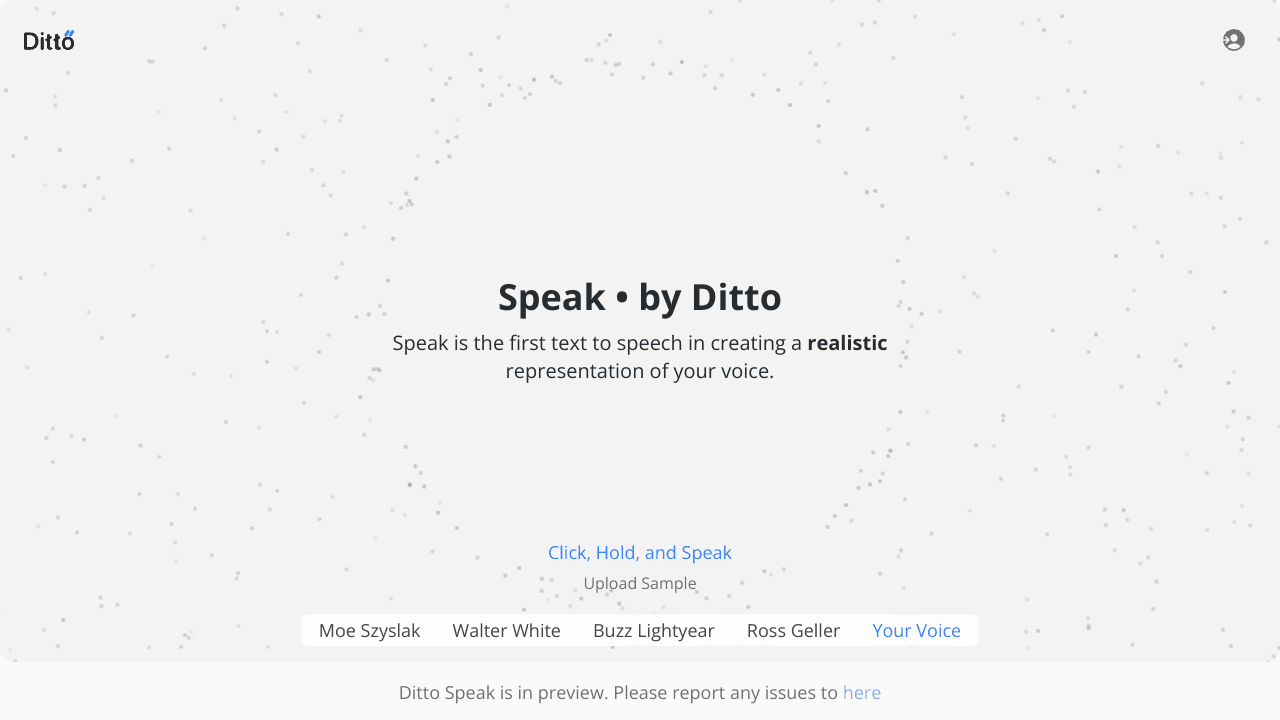 Speak by Ditto
