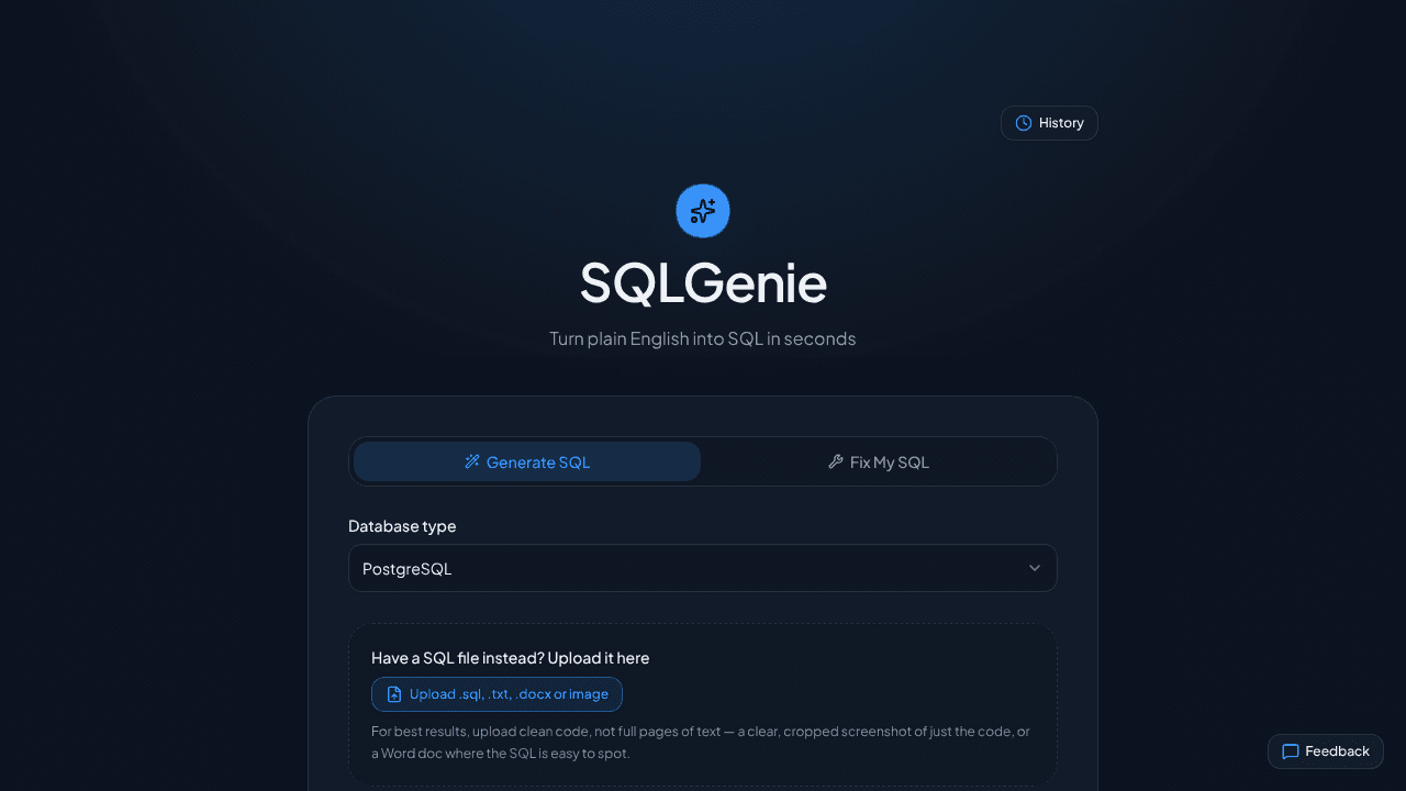 SQLGenie