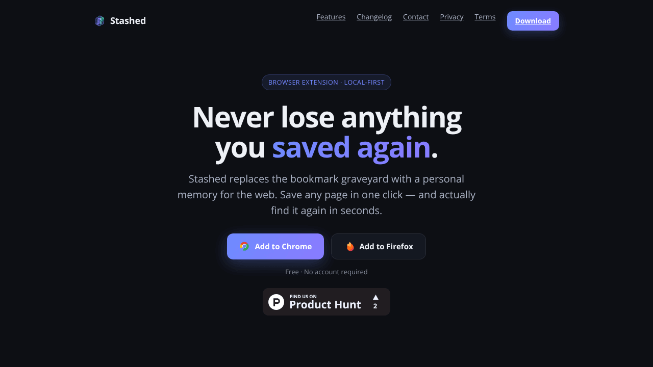 Stashed - Find Anything You Saved Again