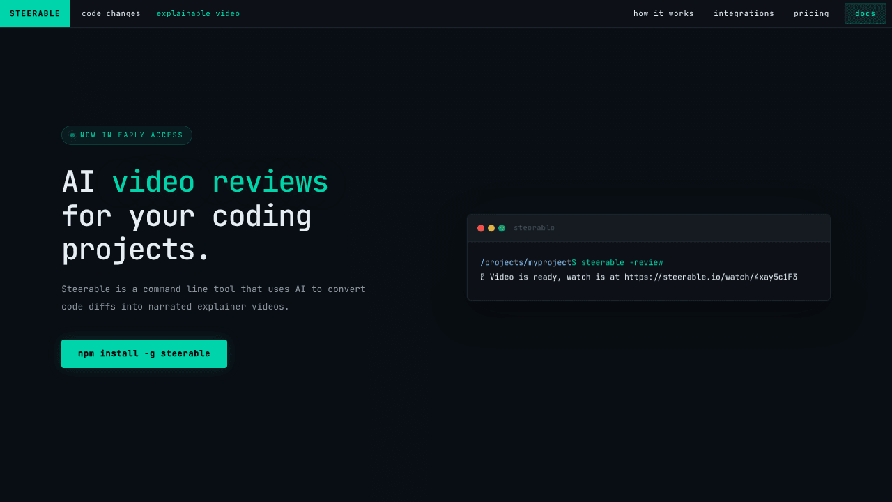 Steerable.dev