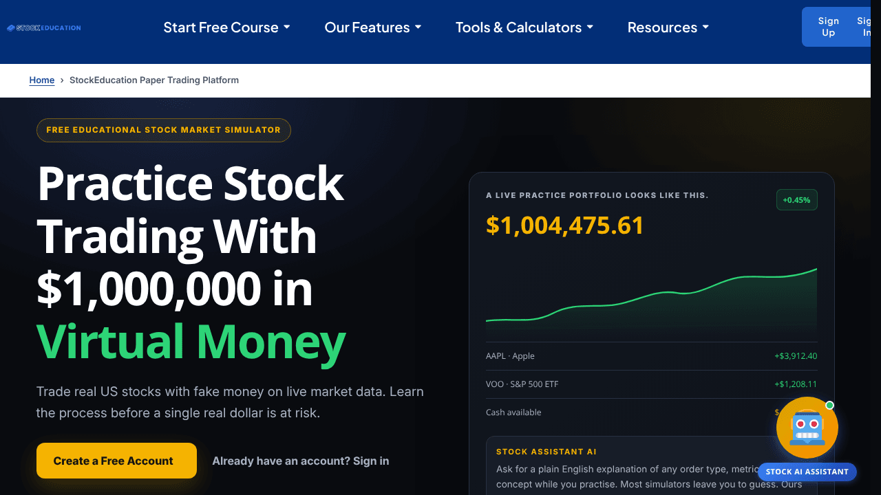Stock Education Paper Trading