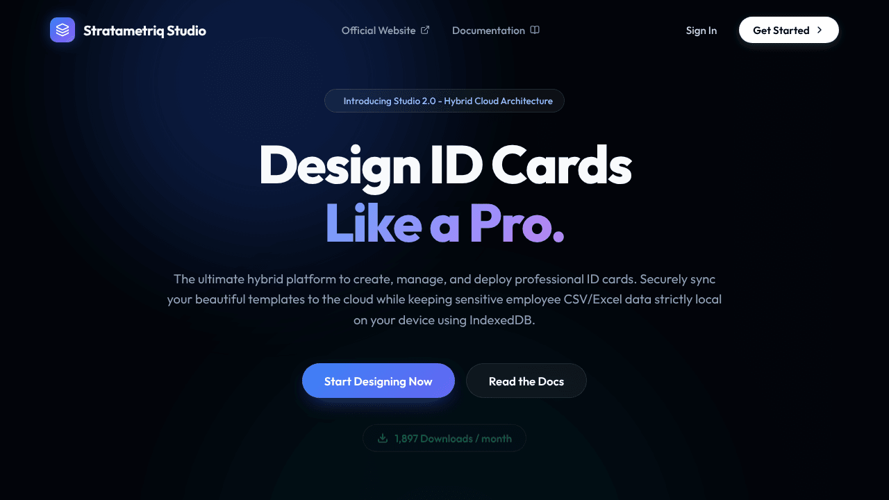 Stratametriq | ID Card Designer Studio
