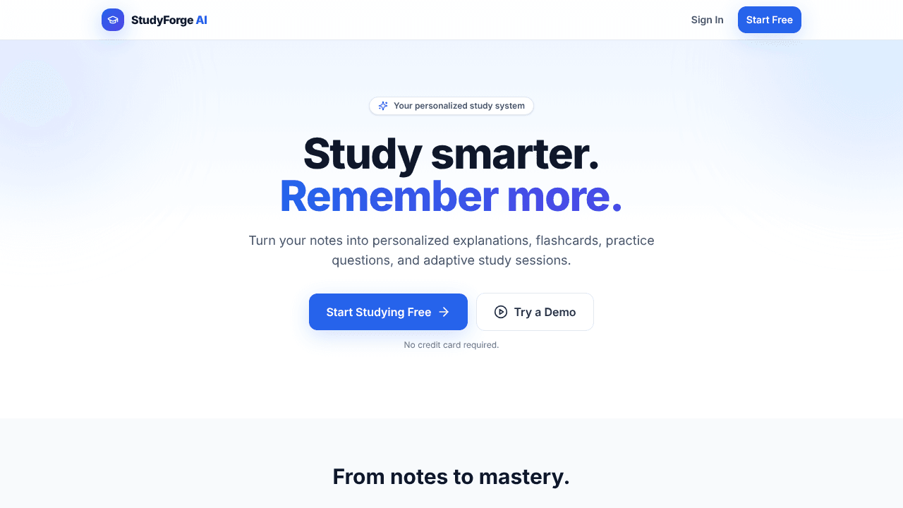 StudyForge AI