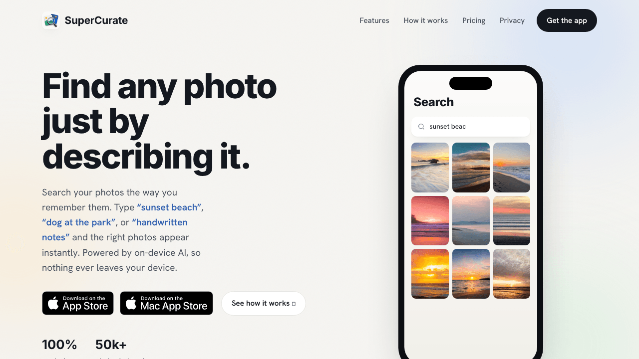 SuperCurate Photos