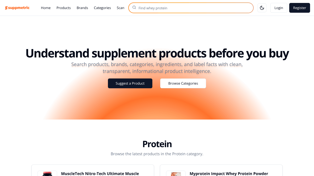 Suppmetric