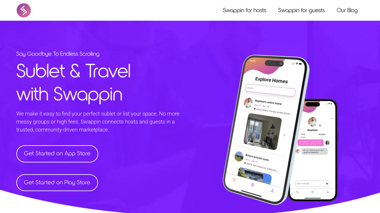 Swappin: Sublet & Travel