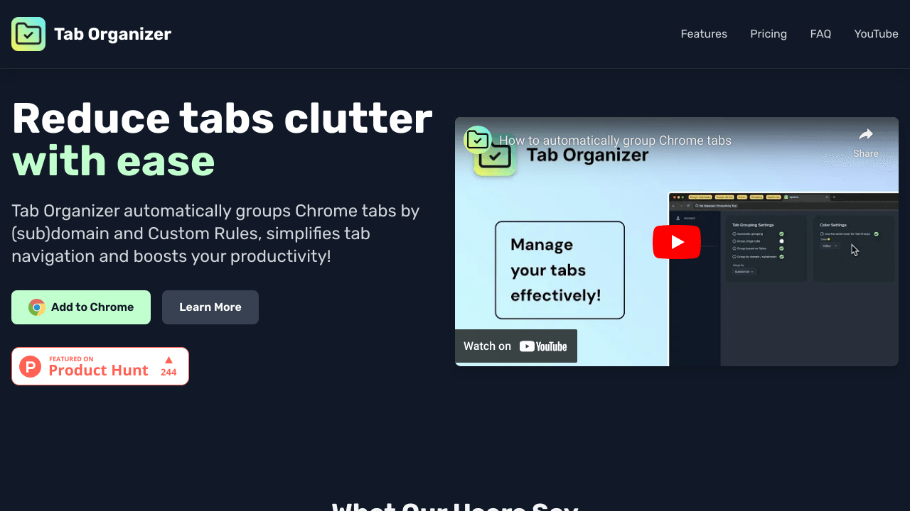 Tab Organizer