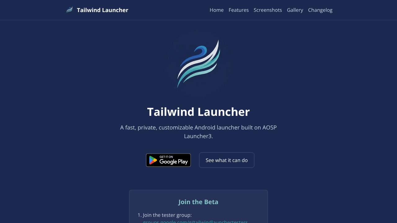 Tailwind Launcher (beta)