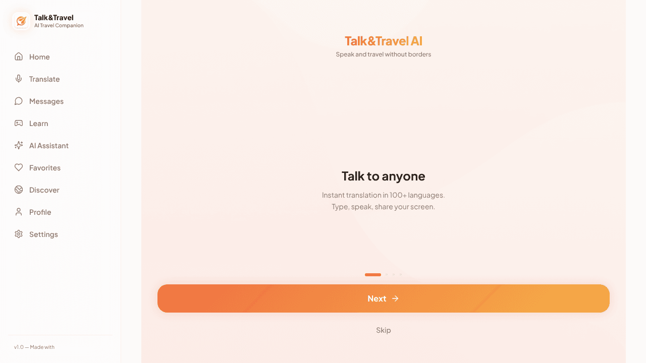 Talk&TravelAI