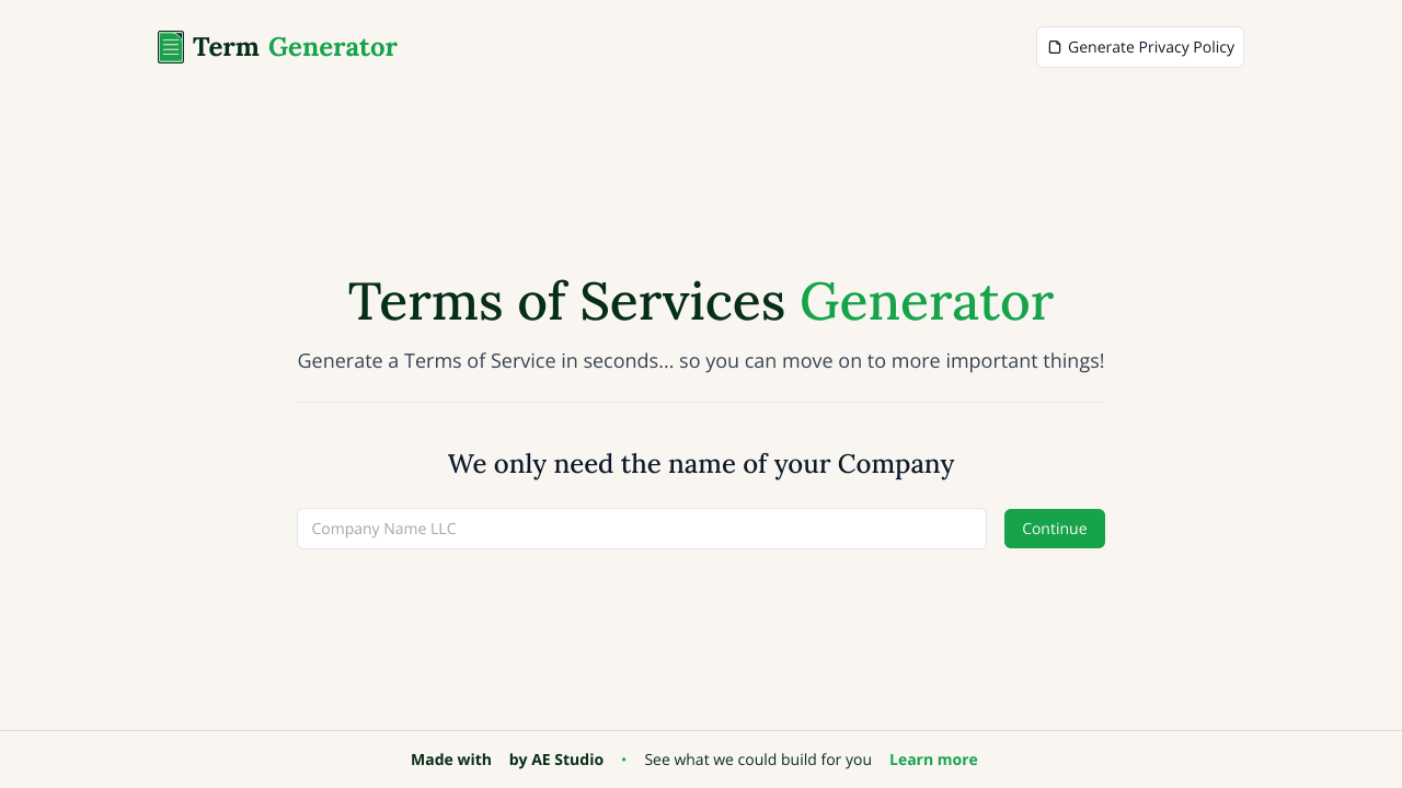 Terms Generator