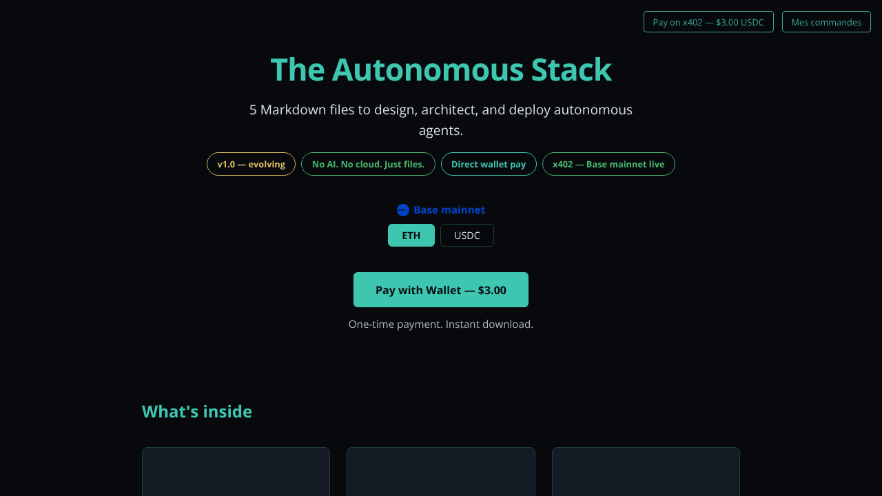 The Autonomous Stack