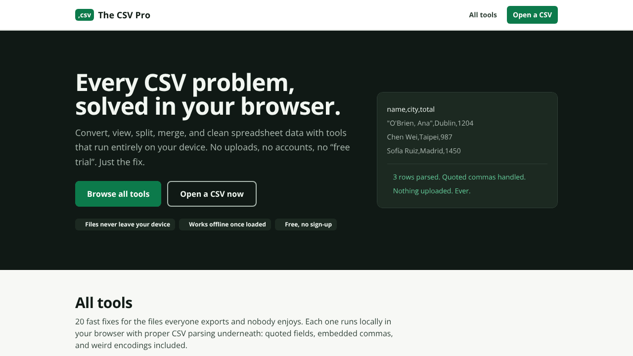 The CSV Pro