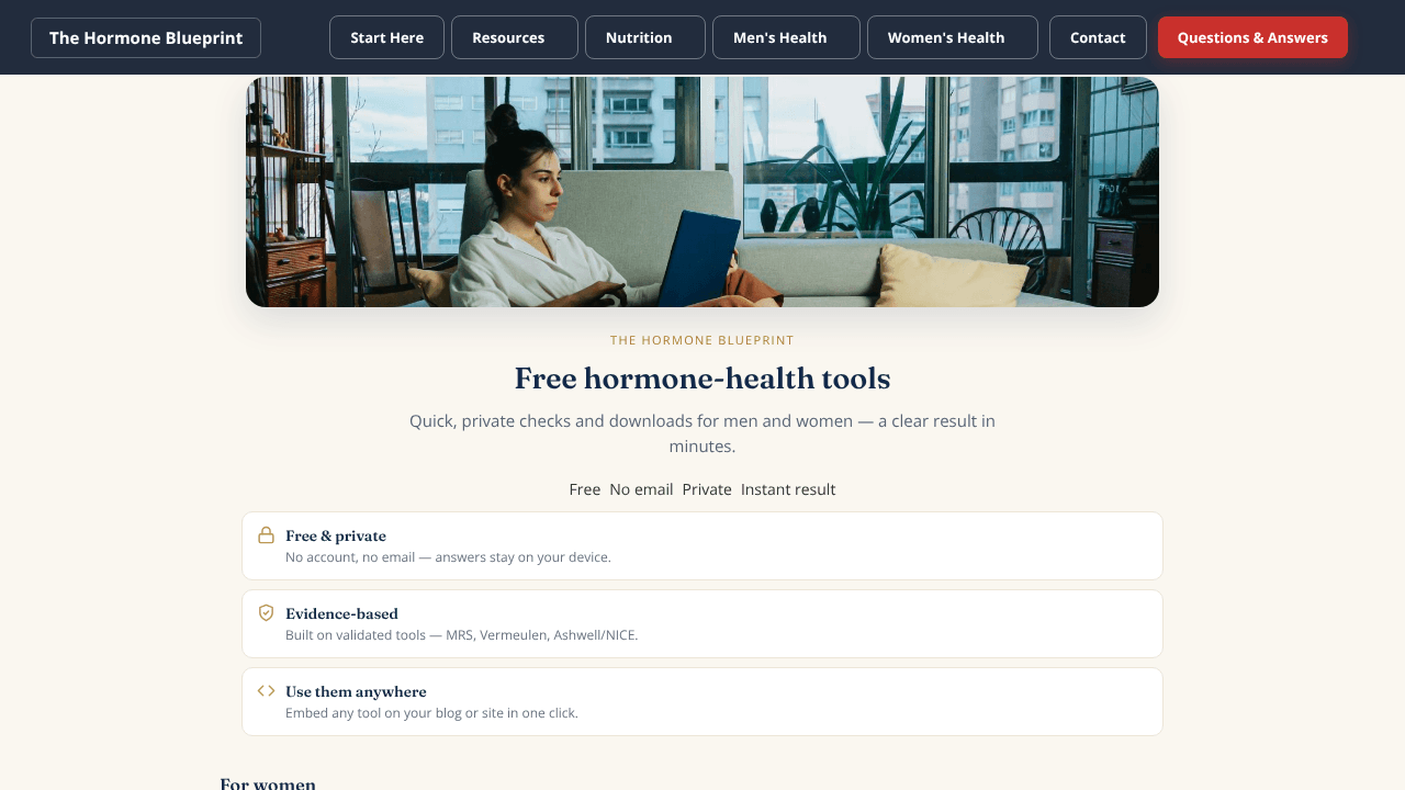 The Hormone Blueprint