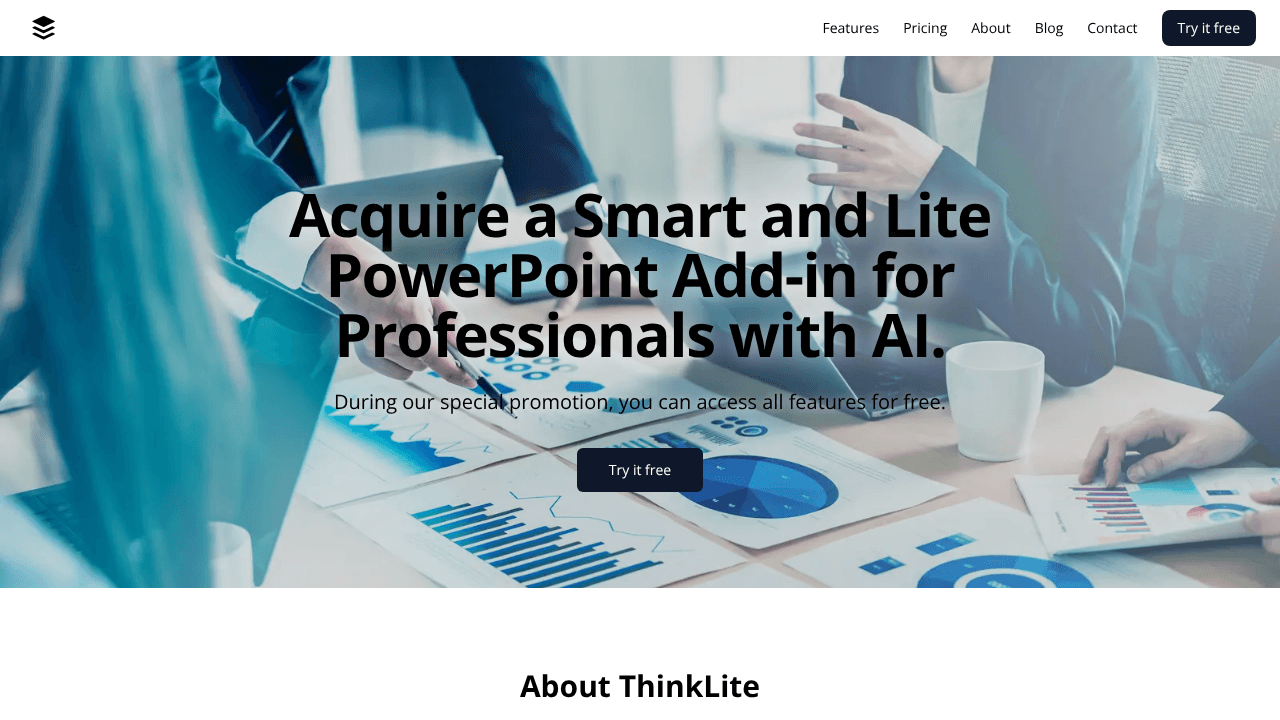 ThinkLite — Lightweight PowerPoint Add
