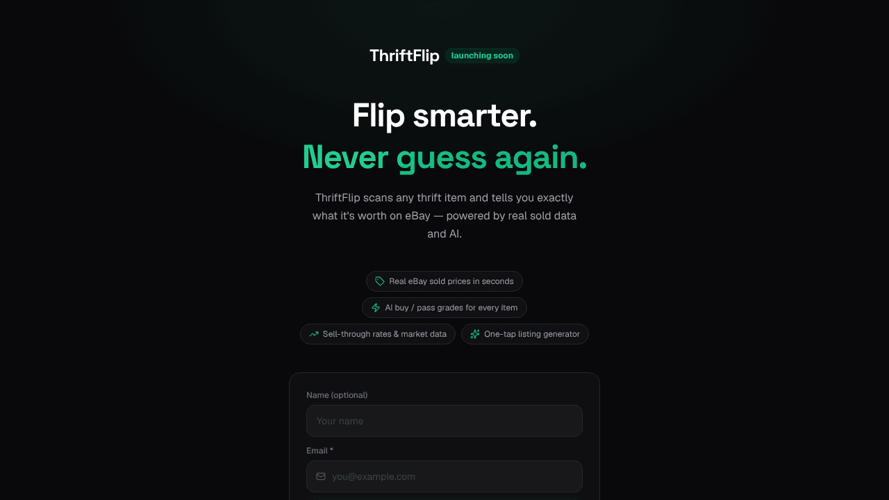 ThriftFlip Waitlist