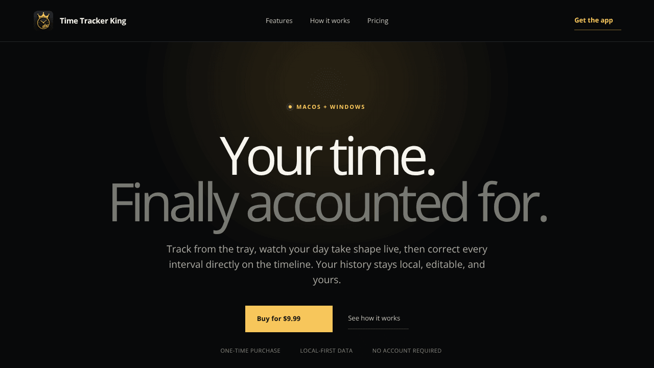 Time Tracker King - Rule Your Time