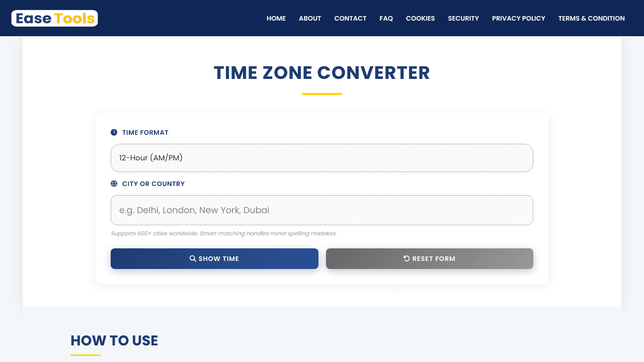 Time Zone Converter 